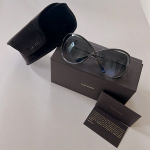 TOM FORD Miranda-  Kit Astuccio soft Donna Pewter frame sunglasses